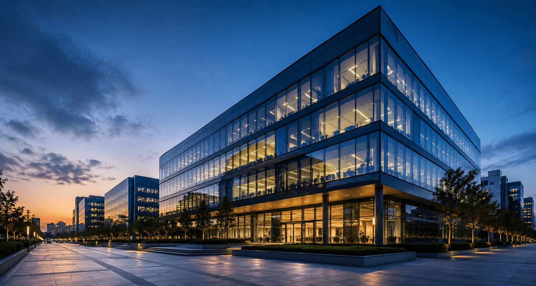 Modern office building